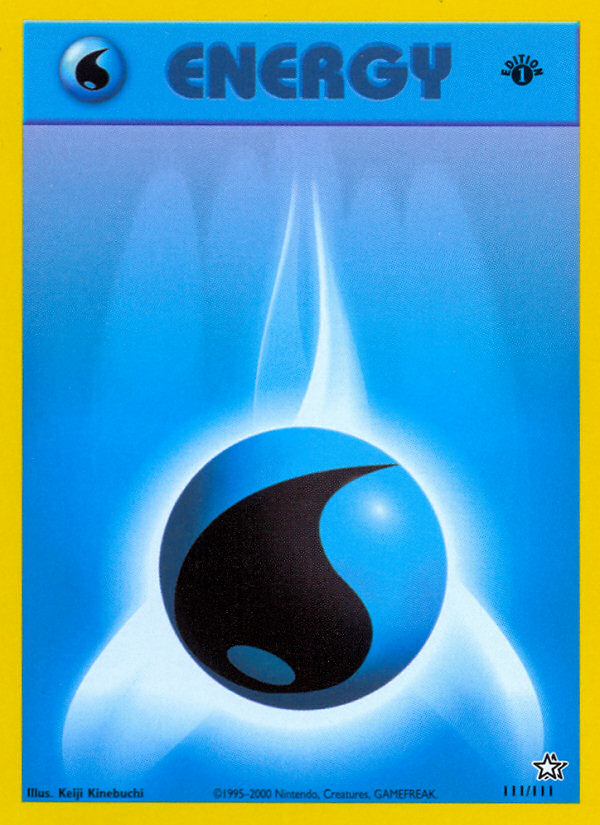 Water Energy (111/111) [Neo Genesis 1st Edition] | Deep Dive Games St. Marys