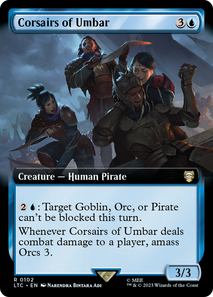 Corsairs of Umbar (Extended Art) [The Lord of the Rings: Tales of Middle-Earth Commander] | Deep Dive Games St. Marys