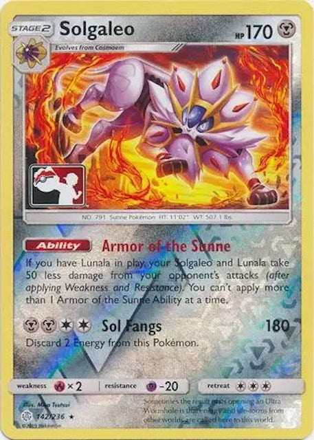 Solgaleo (142/236) [League & Championship Cards] | Deep Dive Games St. Marys