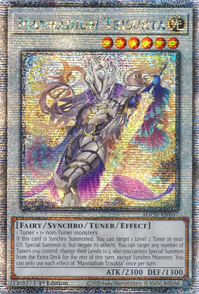 Mannadium Trisukta (Quarter Century Secret Rare) [AGOV-EN037] Quarter Century Secret Rare | Deep Dive Games St. Marys