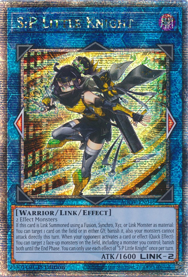 S:P Little Knight (Quarter Century Secret Rare) [AGOV-EN046] Quarter Century Secret Rare | Deep Dive Games St. Marys