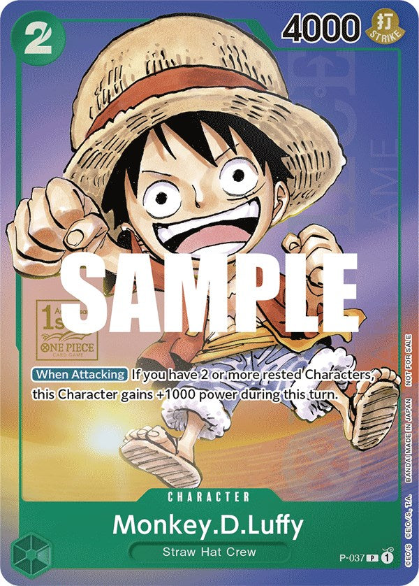 Monkey.D.Luffy (1st Anniversary Tournament) [One Piece Promotion Cards] | Deep Dive Games St. Marys