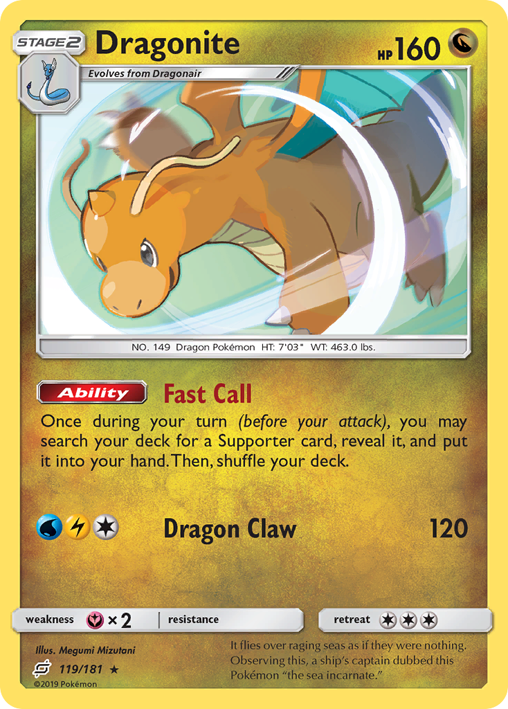 Dragonite (119/181) [Sun & Moon: Team Up] | Deep Dive Games St. Marys