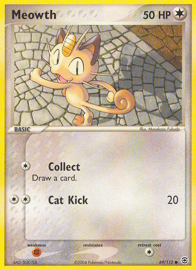 Meowth (69/112) [EX: FireRed & LeafGreen] | Deep Dive Games St. Marys