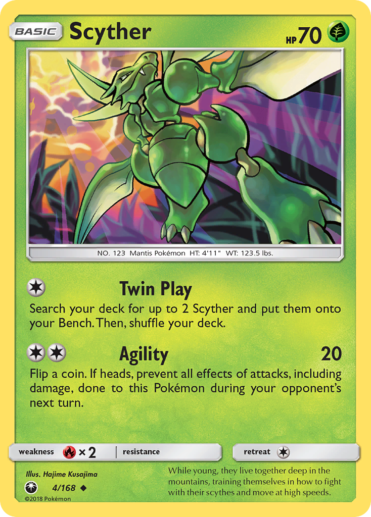 Scyther (4/168) [Sun & Moon: Celestial Storm] | Deep Dive Games St. Marys