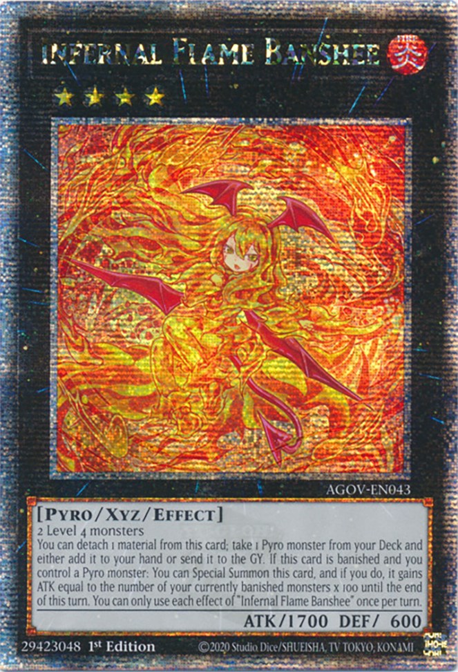 Infernal Flame Banshee (Quarter Century Secret Rare) [AGOV-EN043] Quarter Century Secret Rare | Deep Dive Games St. Marys