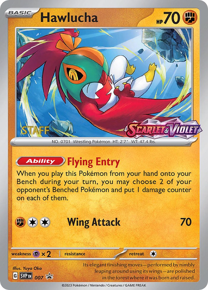 Hawlucha (007) [Staff] [Scarlet & Violet 151] | Deep Dive Games St. Marys