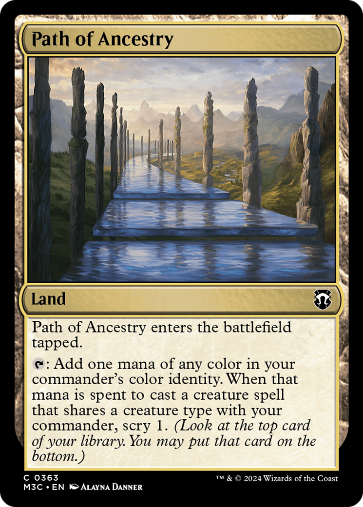 Path of Ancestry (Ripple Foil) [Modern Horizons 3 Commander] | Deep Dive Games St. Marys