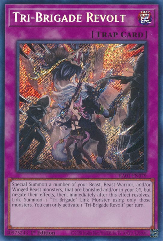 Tri-Brigade Revolt [RA01-EN079] Secret Rare | Deep Dive Games St. Marys