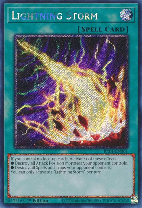 Lightning Storm [RA01-EN061] Platinum Secret Rare | Deep Dive Games St. Marys