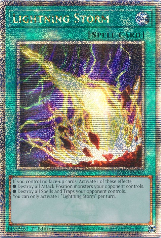 Lightning Storm [RA01-EN061] Quarter Century Secret Rare | Deep Dive Games St. Marys