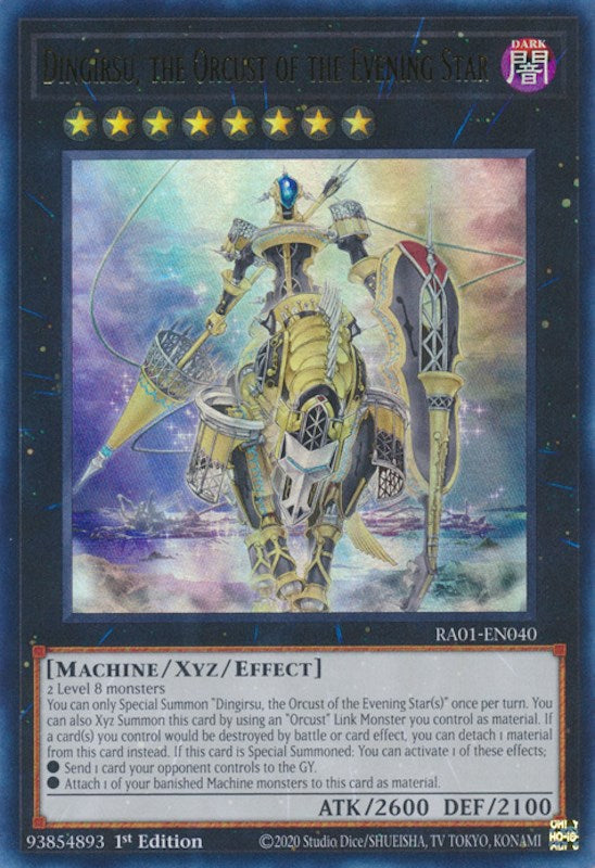 Dingirsu, the Orcust of the Evening Star [RA01-EN040] Ultra Rare | Deep Dive Games St. Marys