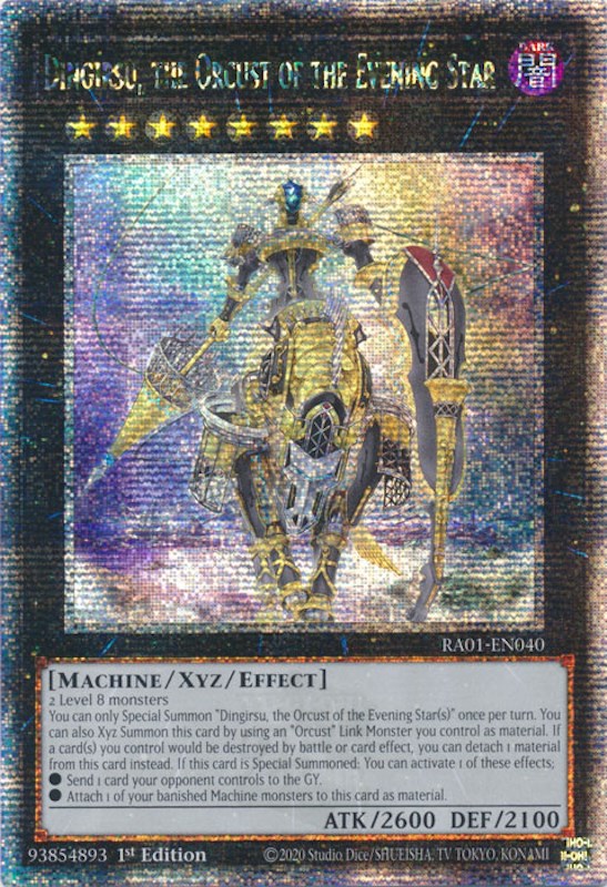 Dingirsu, the Orcust of the Evening Star [RA01-EN040] Quarter Century Secret Rare | Deep Dive Games St. Marys
