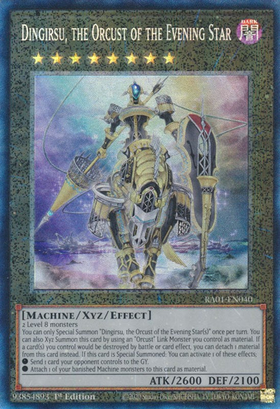 Dingirsu, the Orcust of the Evening Star [RA01-EN040] Prismatic Collector's Rare | Deep Dive Games St. Marys