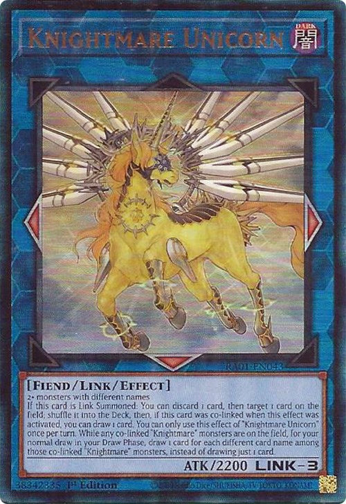 Knightmare Unicorn [RA01-EN043] Prismatic Ultimate Rare | Deep Dive Games St. Marys