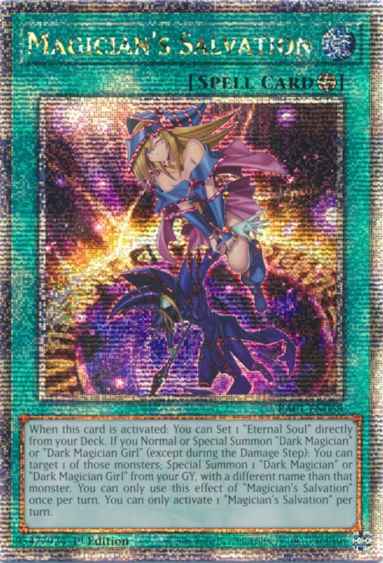 Magician's Salvation [RA01-EN068] Quarter Century Secret Rare | Deep Dive Games St. Marys