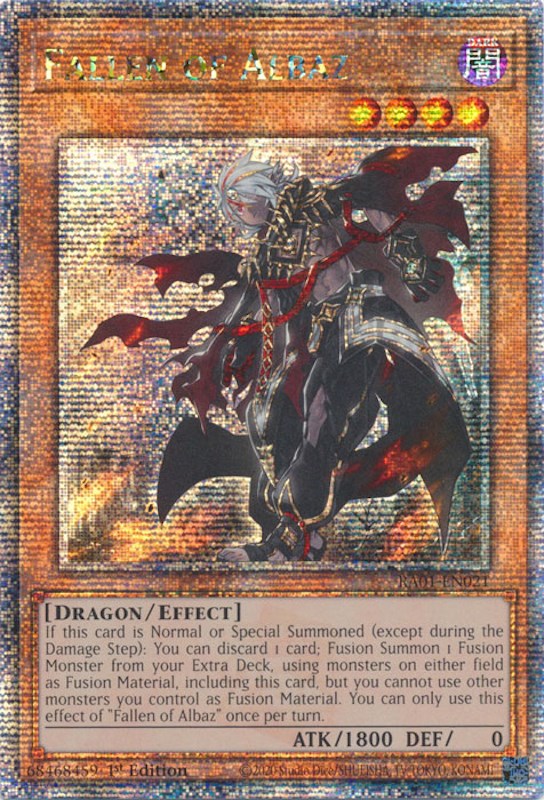 Fallen of Albaz [RA01-EN021] Quarter Century Secret Rare | Deep Dive Games St. Marys