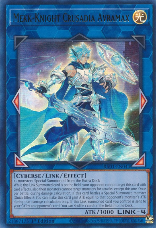 Mekk-Knight Crusadia Avramax [RA01-EN044] Ultra Rare | Deep Dive Games St. Marys