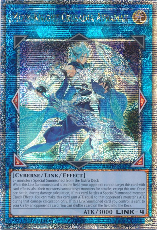 Mekk-Knight Crusadia Avramax [RA01-EN044] Quarter Century Secret Rare | Deep Dive Games St. Marys