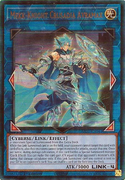 Mekk-Knight Crusadia Avramax [RA01-EN044] Prismatic Ultimate Rare | Deep Dive Games St. Marys