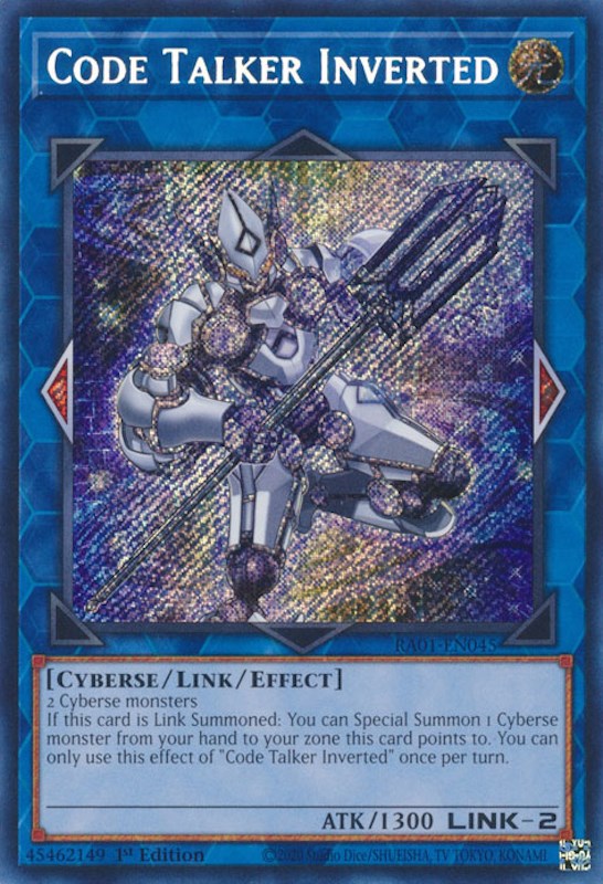 Code Talker Inverted [RA01-EN045] Secret Rare | Deep Dive Games St. Marys