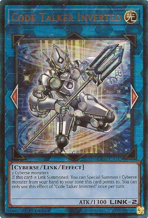 Code Talker Inverted [RA01-EN045] Prismatic Ultimate Rare | Deep Dive Games St. Marys