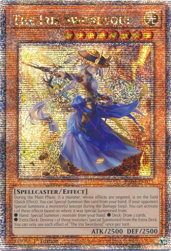 The Iris Swordsoul [RA01-EN023] Quarter Century Secret Rare | Deep Dive Games St. Marys