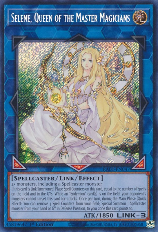 Selene, Queen of the Master Magicians [RA01-EN047] Secret Rare | Deep Dive Games St. Marys