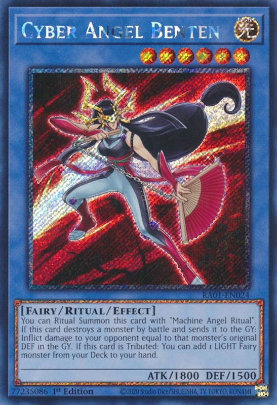 Cyber Angel Benten [RA01-EN024] Platinum Secret Rare | Deep Dive Games St. Marys