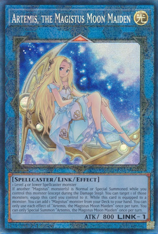 Artemis, the Magistus Moon Maiden [RA01-EN049] Prismatic Collector's Rare | Deep Dive Games St. Marys