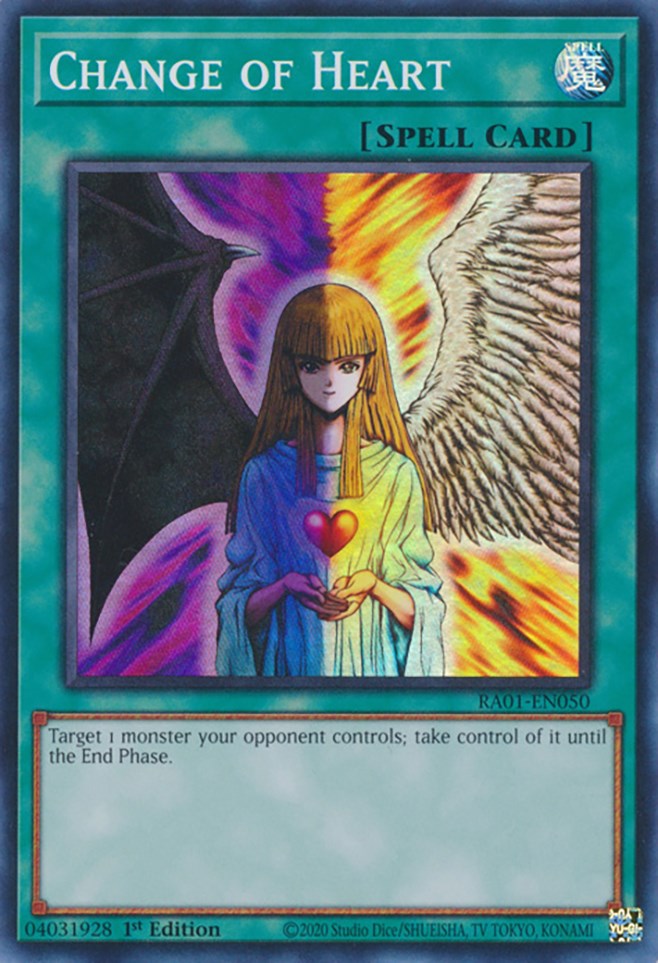Change of Heart [RA01-EN050] Super Rare | Deep Dive Games St. Marys