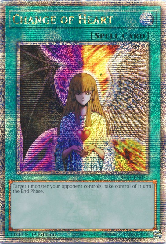 Change of Heart [RA01-EN050] Quarter Century Secret Rare | Deep Dive Games St. Marys