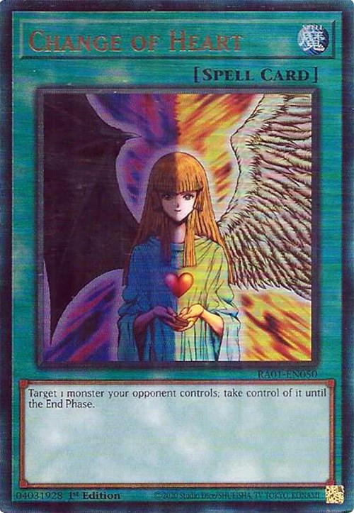 Change of Heart [RA01-EN050] Prismatic Ultimate Rare | Deep Dive Games St. Marys