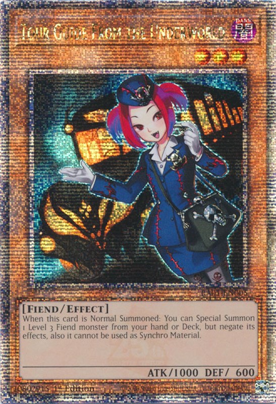 Tour Guide From the Underworld [RA01-EN005] Quarter Century Secret Rare | Deep Dive Games St. Marys