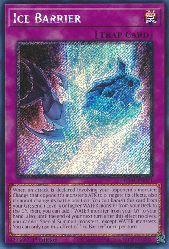 Ice Barrier [RA01-EN071] Platinum Secret Rare | Deep Dive Games St. Marys