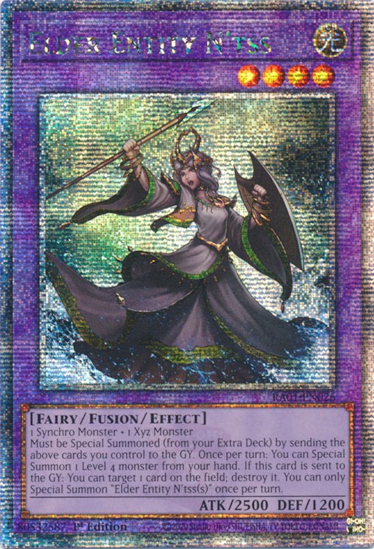 Elder Entity N'tss [RA01-EN026] Quarter Century Secret Rare | Deep Dive Games St. Marys