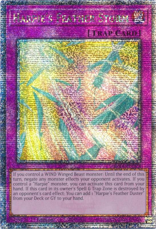 Harpie's Feather Storm [RA01-EN073] Quarter Century Secret Rare | Deep Dive Games St. Marys