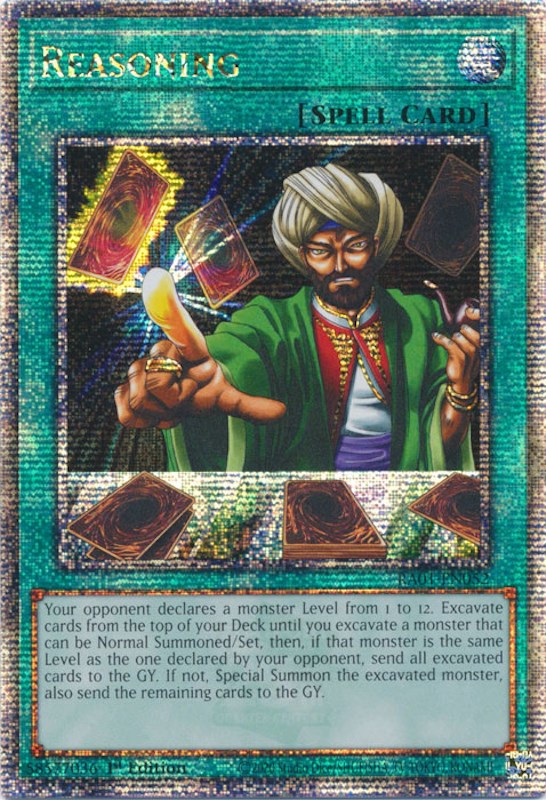 Reasoning [RA01-EN052] Quarter Century Secret Rare | Deep Dive Games St. Marys