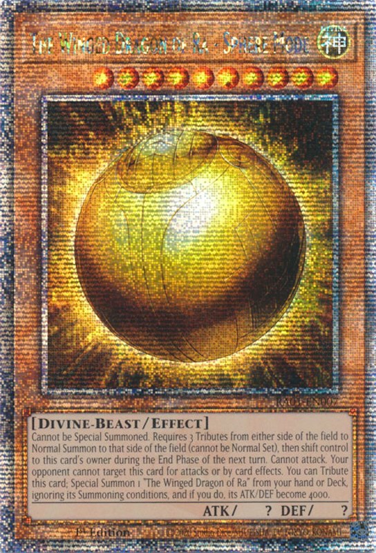 The Winged Dragon of Ra - Sphere Mode [RA01-EN007] Quarter Century Secret Rare | Deep Dive Games St. Marys