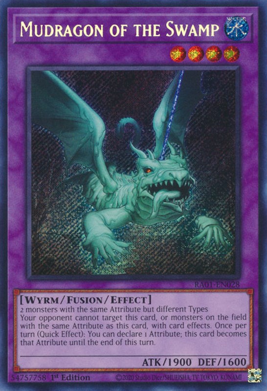 Mudragon of the Swamp [RA01-EN028] Secret Rare | Deep Dive Games St. Marys