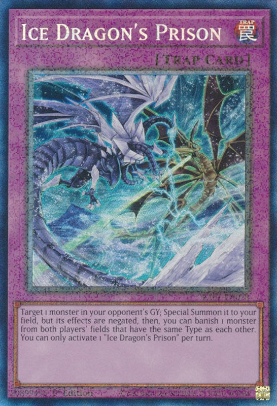 Ice Dragon's Prison [RA01-EN078] Prismatic Collector's Rare | Deep Dive Games St. Marys