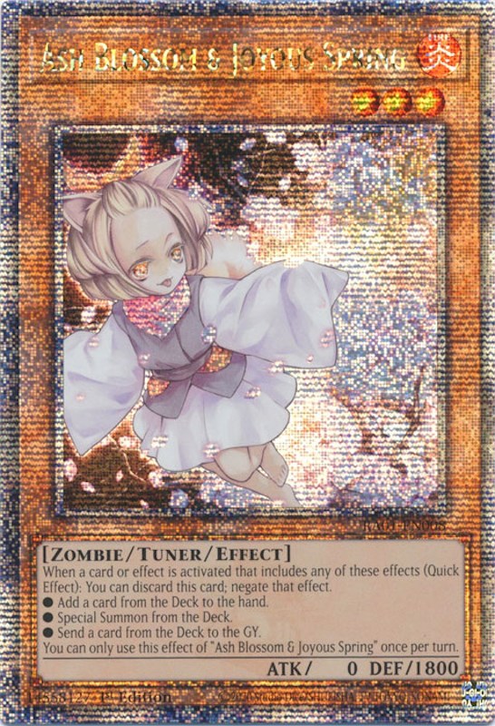 Ash Blossom & Joyous Spring [RA01-EN008] Quarter Century Secret Rare | Deep Dive Games St. Marys