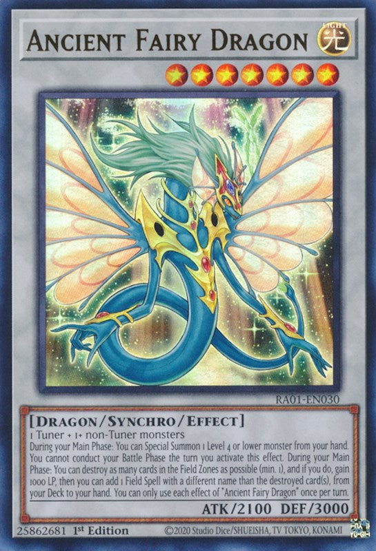 Ancient Fairy Dragon [RA01-EN030] Ultra Rare | Deep Dive Games St. Marys