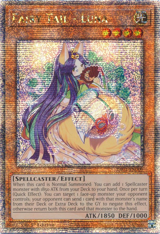 Fairy Tail - Luna [RA01-EN009] Quarter Century Secret Rare | Deep Dive Games St. Marys