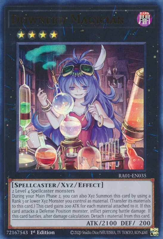 Downerd Magician [RA01-EN035] Ultra Rare | Deep Dive Games St. Marys