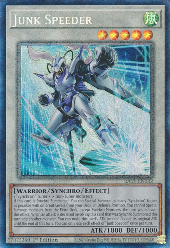 Junk Speeder [RA01-EN032] Prismatic Collector's Rare | Deep Dive Games St. Marys