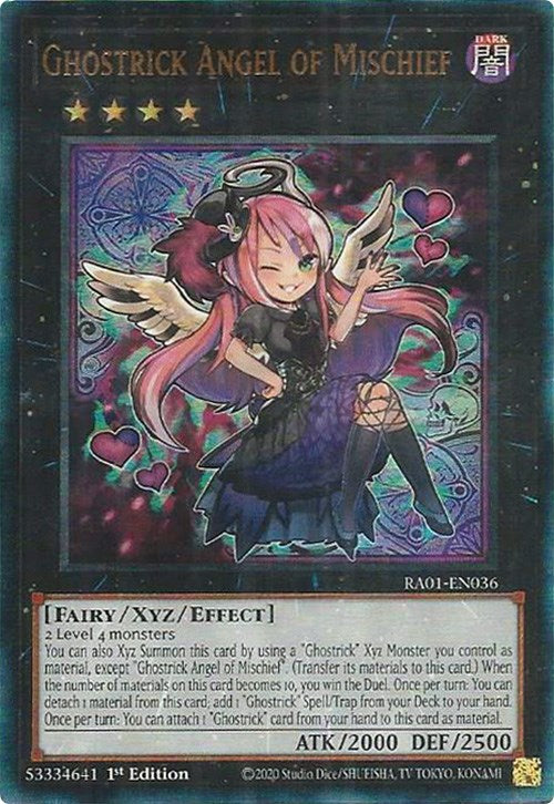 Ghostrick Angel of Mischief [RA01-EN036] Prismatic Ultimate Rare | Deep Dive Games St. Marys