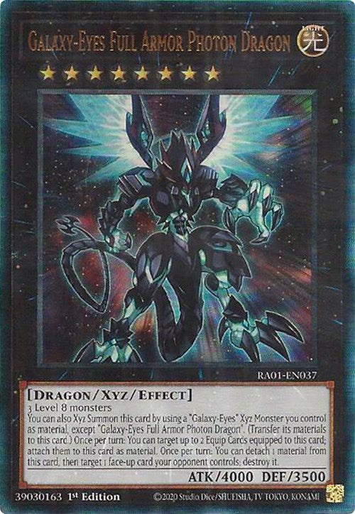 Galaxy-Eyes Full Armor Photon Dragon [RA01-EN037] Prismatic Ultimate Rare | Deep Dive Games St. Marys