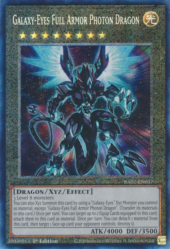 Galaxy-Eyes Full Armor Photon Dragon [RA01-EN037] Prismatic Collector's Rare | Deep Dive Games St. Marys