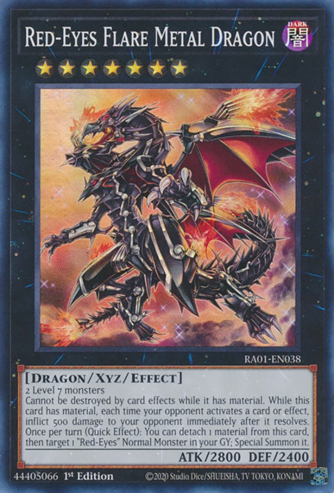 Red-Eyes Flare Metal Dragon [RA01-EN038] Super Rare | Deep Dive Games St. Marys